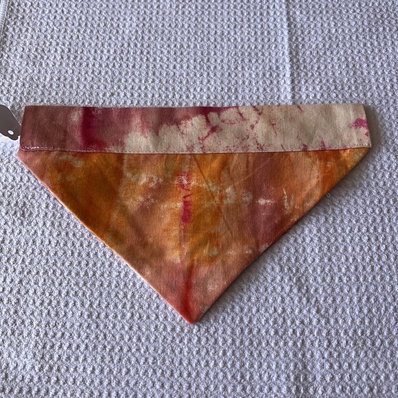 3/$10 NEW dog bandanna slider for collar pink tie dye - Picture 3 of 4